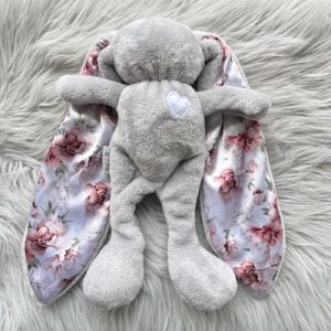 Tiger Lily cuddle bunny Grey/Peonies