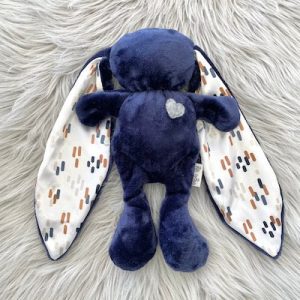 Tiger Lily cuddle bunny Navy dash