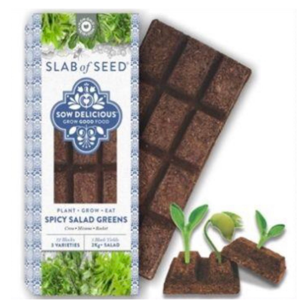 Sow Delicious Spicy Salad Greens (12 block)